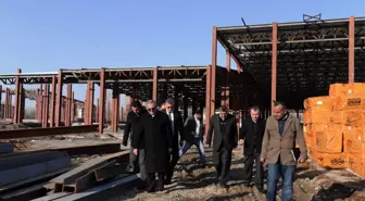 Vali Karaloğlu Yapımı Devam Eden Urartu Müzesi'nde İncelemelerde Bulundu