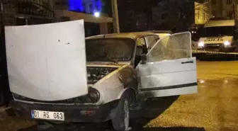 Kız İstemeye Giden Ailenin Otomobili Kundaklandı