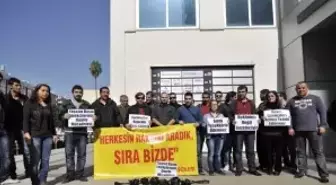 Mersin'de Bir Grup Gazeteci Eylem Yaptı