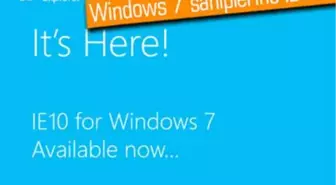 Windows 7 İçin Internet Explorer 10 Çıktı!