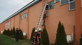 Şile'de Gönüllü İtfaiyecilere Tatbikat