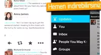 Twitter ve Linkedın'e Blackberry 10'da Güncelleme Geldi