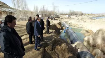 Abi Yeni İçme Suyu İsale Hattını İnceledi