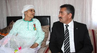 AK Parti'den 101 Yaşındaki Gazi Eşine Ziyaret