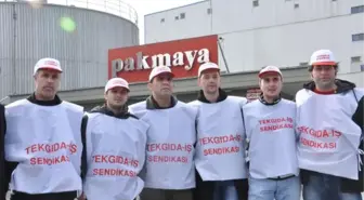 Pakmaya Fabrikasında İşten Çıkarma Protestosu