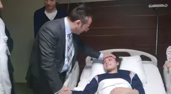 Kazada Yaralanan Sporculara Ziyaretçi Akını