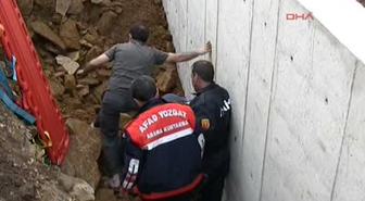 İnşaat İşçisi Toprak Altında Kaldı