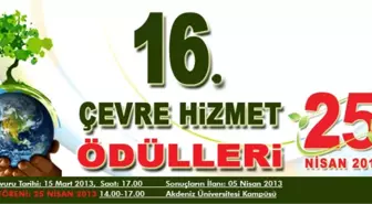 'Aü Çevre Hizmet Ödülleri 2012' Sahipleri Belli Oldu