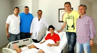 Bandırmasporlu Sertaç'ın Ayağı Kırıldı