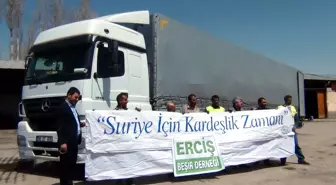 Beşir Derneği Erciş Temsilciliğ'nden Süriye'ye Yardım