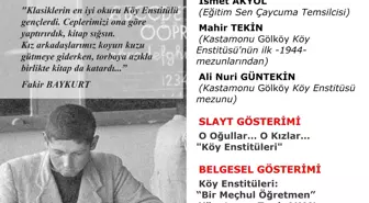 Çaycuma'da Köy Enstitüleri'nin Kuruluşunun 73. Yılı Kutlanacak