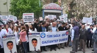 Gaziantep'te Sağlık Çalışanları Bir Günlük İş Bıraktı