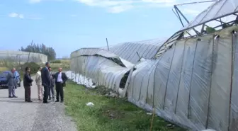 Erkayıran Dolu ve Fırtınadan Zarar Gören Seraları İnceledi