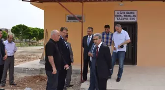Büyükhatipoğlu Taziye Evi İnşaatını Denetledi