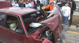 Havza'da Trafik Kazası: 2 Yaralı