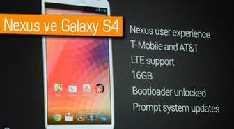 Google I/o: Galaxy S4'ün Nexus'lu Google Versiyonu Duyuruldu