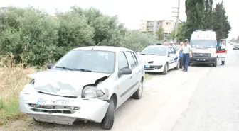 Torbalı'da Fidanlık Önünde Trafik Kazası