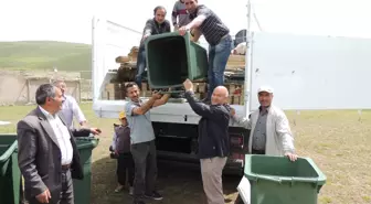 Köy Statüsünden Mahalle Statüsüne Geçen Aydıntepe Mahallesi Çöp Bidonları ile Buluştu