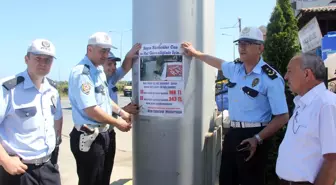 Rize Emniyeti Sürücüleri Afişlerle Uyarıyor