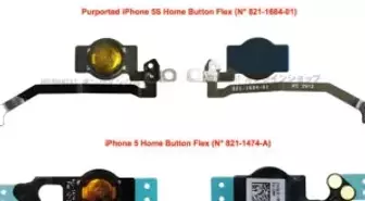 iPhone 5S'in giriş düğmesi...