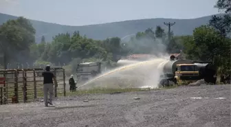 Asfalt Şantiyesinde Tanker Patladı