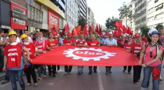 Disk Önünde Toplanan Sendikacıların Taksim'e Yürümesine İzin Verilmedi