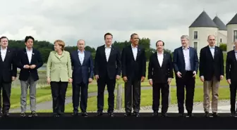 G8 Liderleri Aile Fotoğrafı Çektirdi