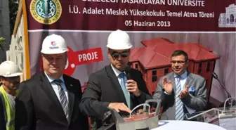 İÜ Adalet Meslek Yüksekokulu Temeli Rektör Prof. Dr. Yunus Söylet Tarafından Atıldı