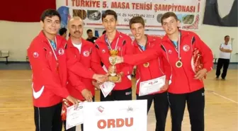 Masa Tenisinde Türkiye Şampiyonu Ordu Oldu