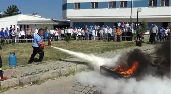 Ordu Devlet Hastanesi'nde Yangın Tatbikatı