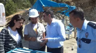 Kaymakam Çınar Jeotermal Su Arama Çalışmalarını İnceledi