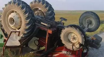 Erzurum'da Traktör Devrildi: 1 Ölü, 1 Yaralı