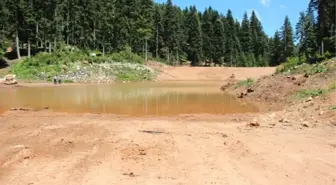 Çiğdem Yangın Göletine Su Takviyesi Yapılıyor