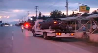 Kazadan sorna yolu trafiğe kapadılar