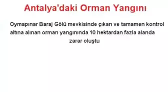 Antalya'daki Orman Yangını