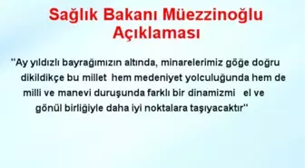 Sağlık Bakanı Müezzinoğlu Açıklaması