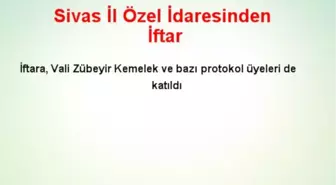 Sivas İl Özel İdaresinden İftar