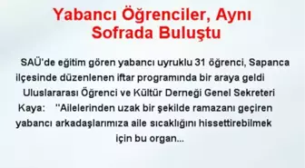 Yabancı Öğrenciler, Aynı Sofrada Buluştu