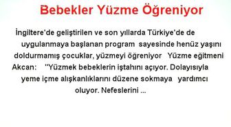 Bebekler Yüzme Öğreniyor