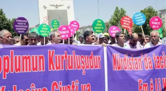 Diyarbakır'da Erkekler, Kadın Tecavüzlerini Protesto Etti