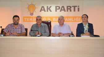 Ak Partili Vekiller Tekirdağ Gündemini Değerlendirdi
