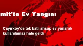 İzmit'te Ev Yangını