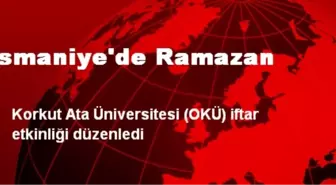 Osmaniye'de Ramazan