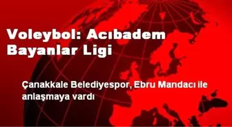 Voleybol: Acıbadem Bayanlar Ligi