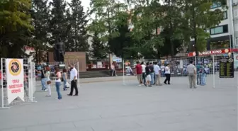 Çorlu Gazeteciler Derneği Fotoğraf Sergisi Atatürk Meydanı'nda