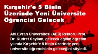 Kırşehir'e 5 Bin Yeni Üniversite Öğrencisi Gelecek