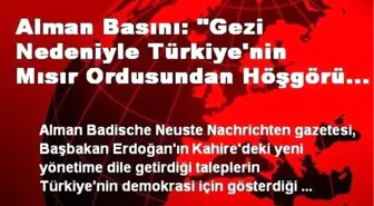 Alman Basını Türkiye'yi Mısır Tutumundan Dolayı Eleştirdi