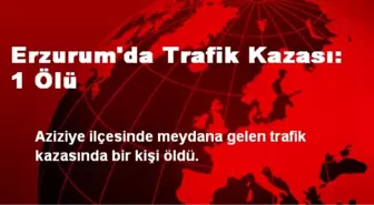 Erzurum'da Trafik Kazası: 1 Ölü