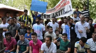 Silopi'de Termik Santral Protestosu