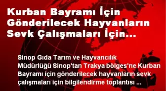 Kurban Bayramı İçin Gönderilecek Hayvanların Sevk Çalışmaları İçin Bilgilendirme Toplantısı